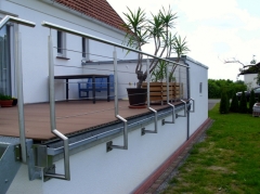 Balkon mit Geländer
